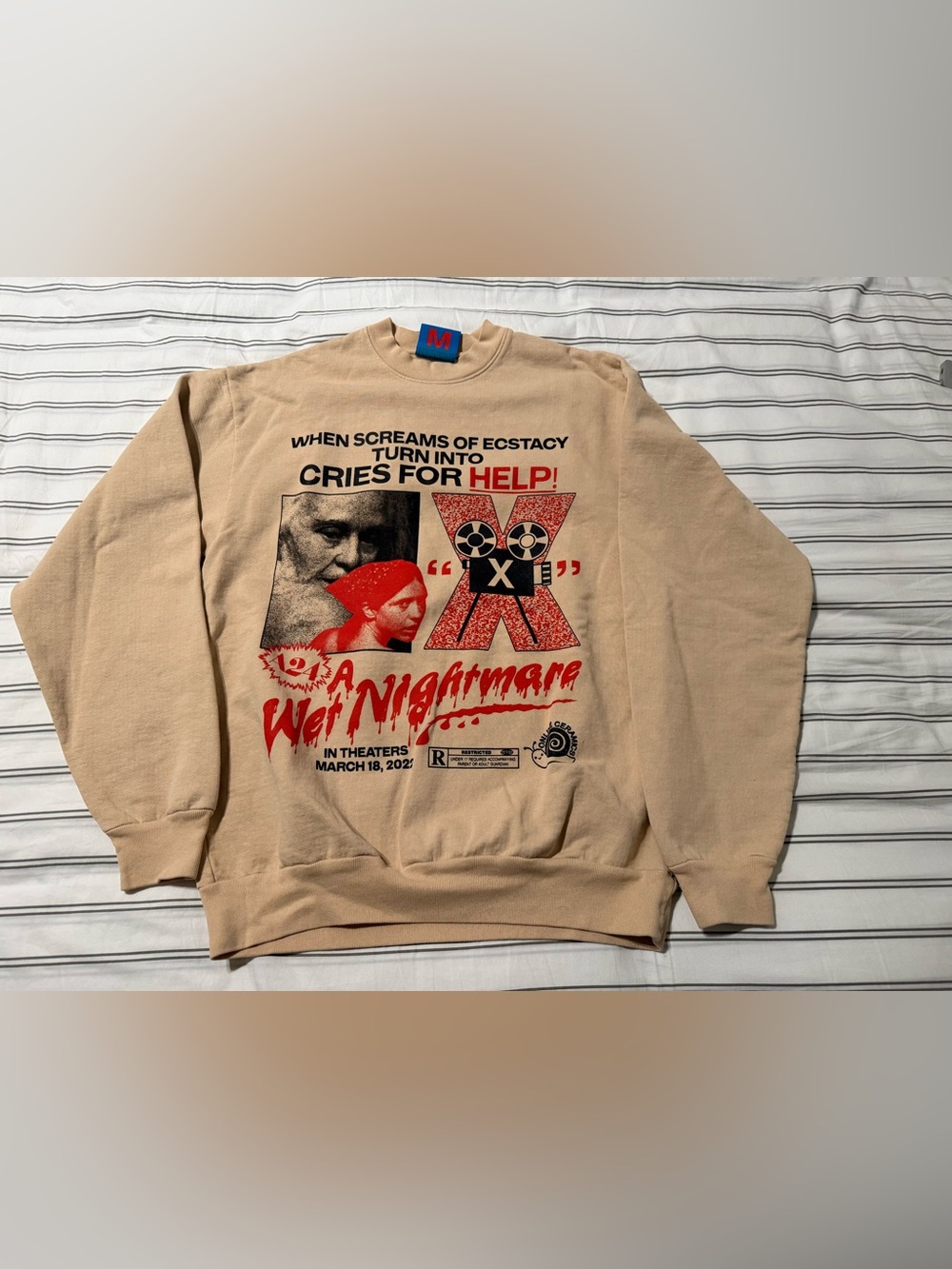 Online Ceramics and A24 X Wet Nightmare Crewneck